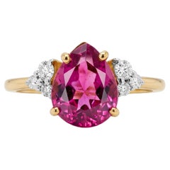 Bague « Radiance » en or 18 carats, couleur fuchsia