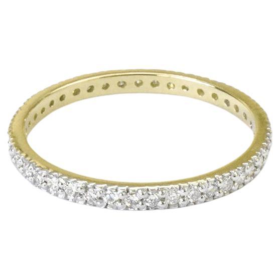 18k Gold Full Eternity Diamond Ring Wedding Band