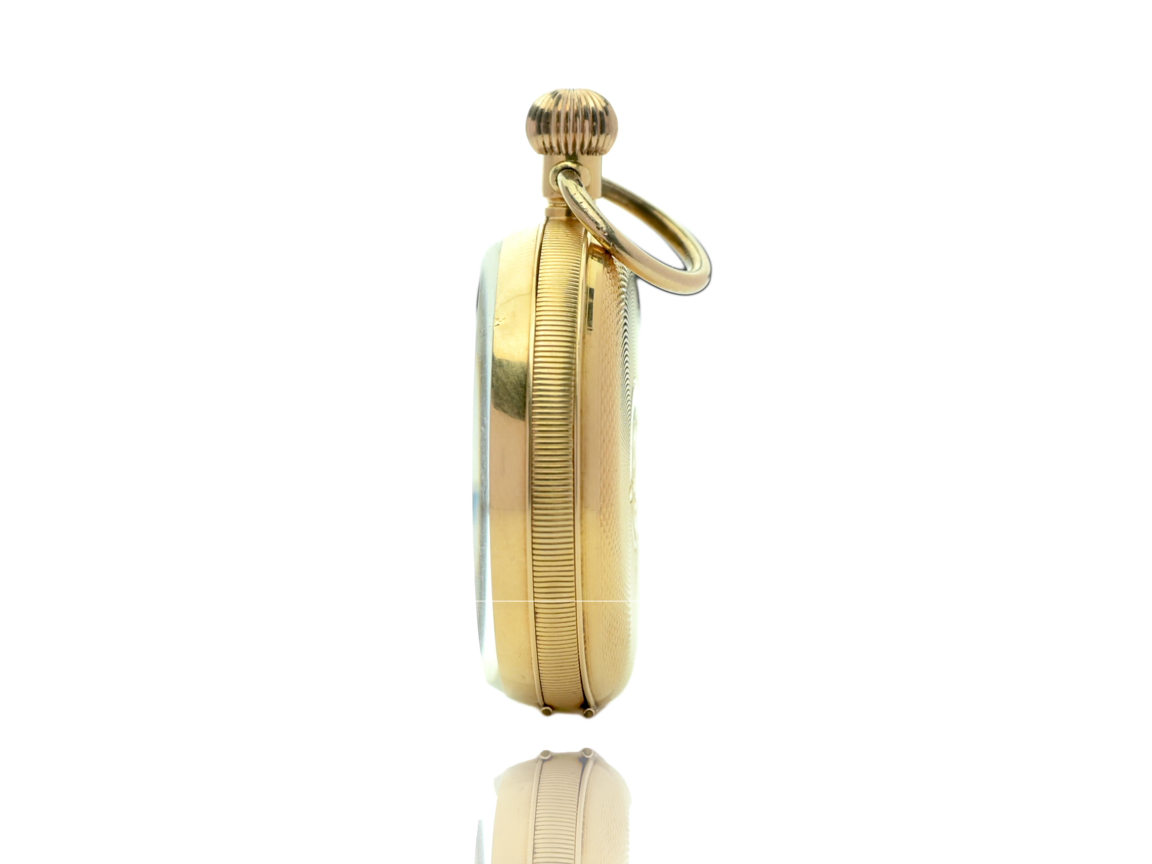 18K Gold genuine Swiss antique Pocket watch in working condition from West End For Sale 2