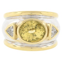 18K Gold GIA Ceylon Yellow Sapphire
Trillion Diamond Large Domed Cocktail Ring 18K Gold GIA Ceylon Yellow Sapphire
Trillion Diamond Large Domed Cocktail Ring