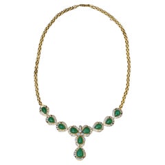 18K Gold GIA Jadeite 'Grade A' Jade Necklace