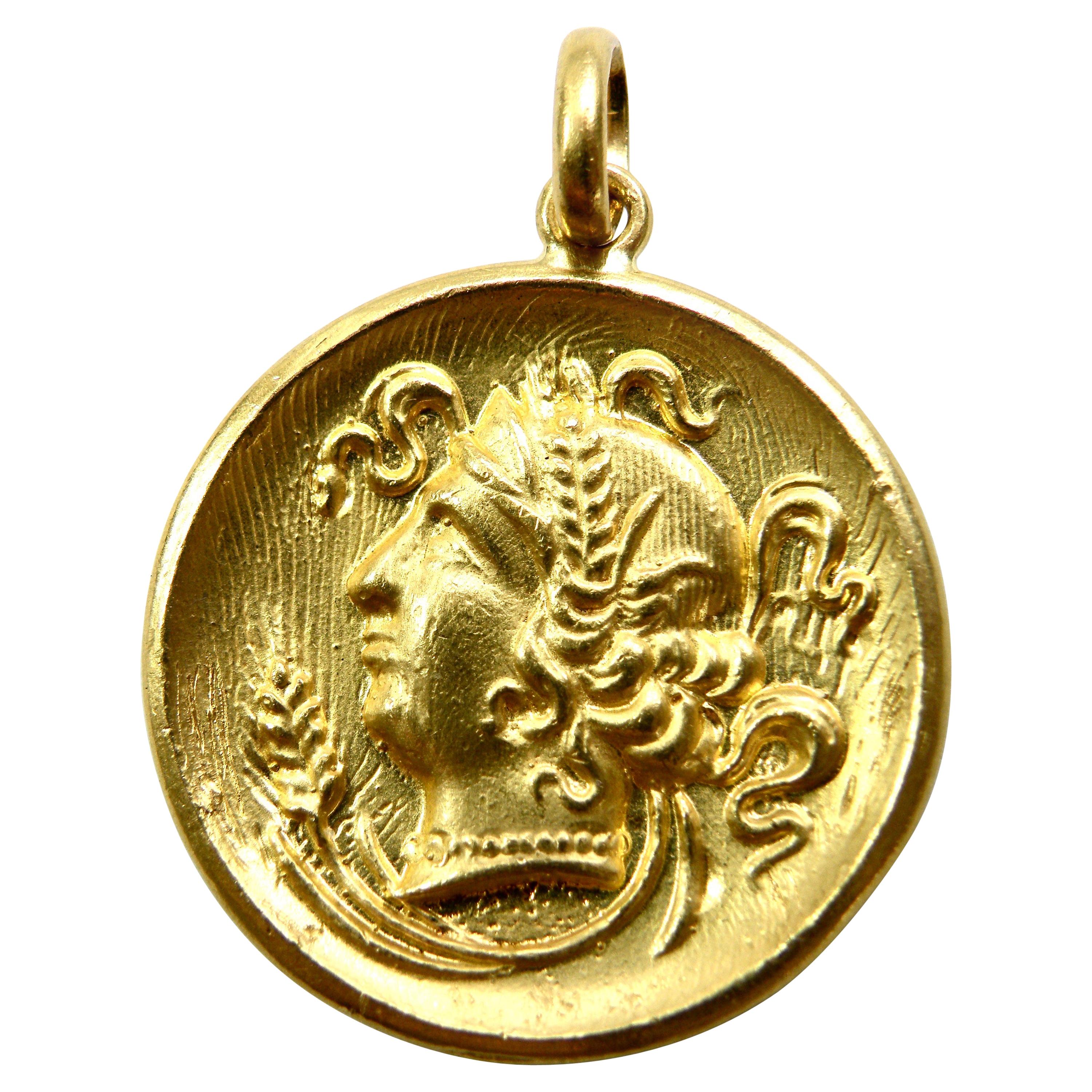 18k Gold Goddess Circe Coin Enhancer