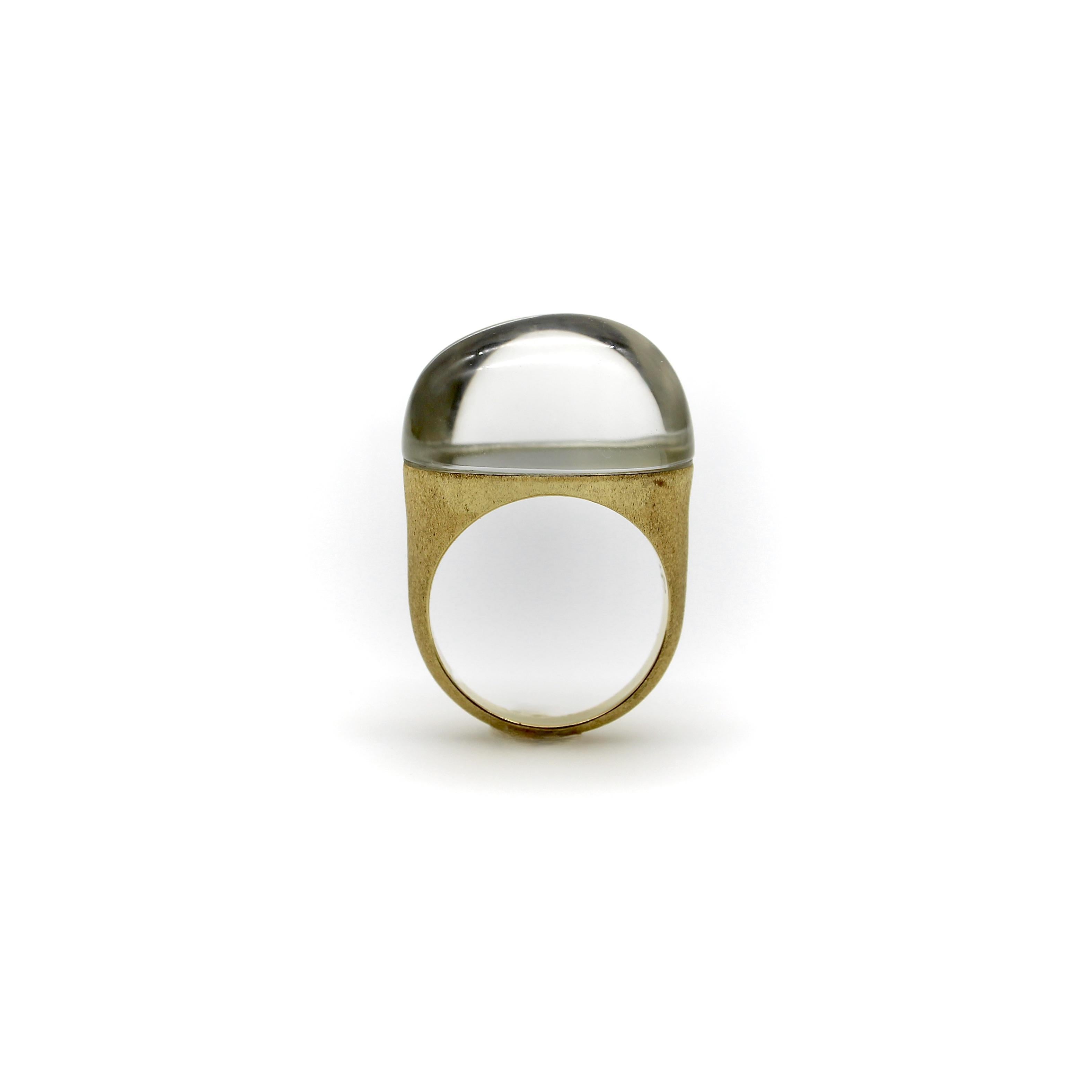 18K Gold H. Stern Golden Stones Ring with Rock Crystal 4