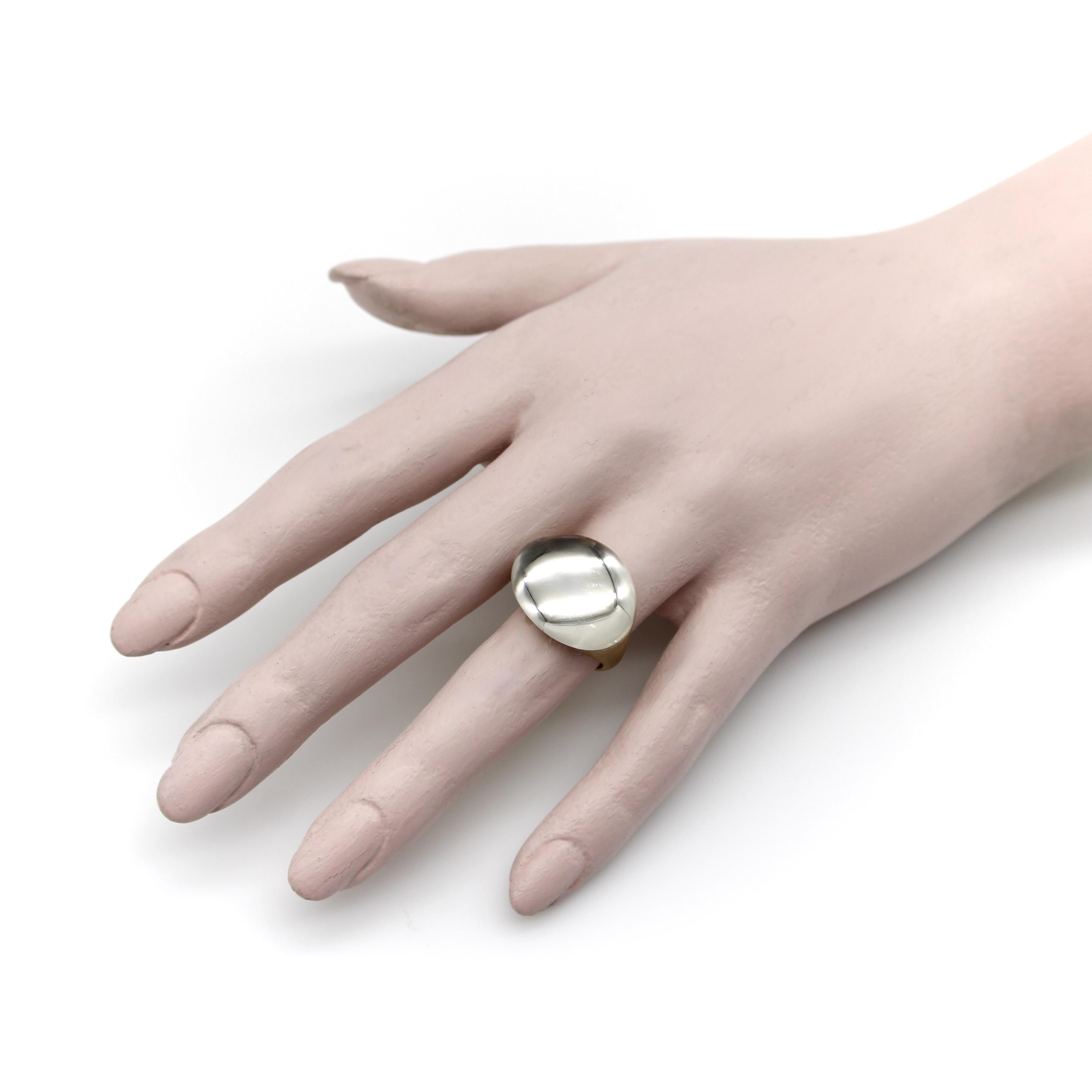 18K Gold H. Stern Golden Stones Ring with Rock Crystal 5