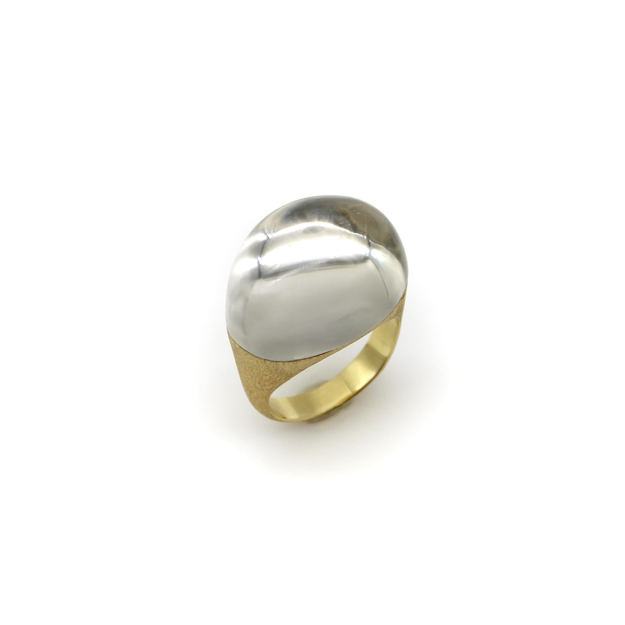 18K Gold H. Stern Golden Stones Ring with Rock Crystal 1