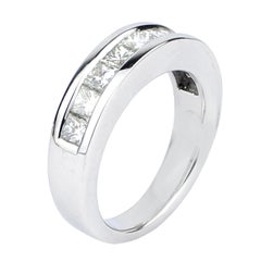 18k Gold Half Eternity Diamond Ring