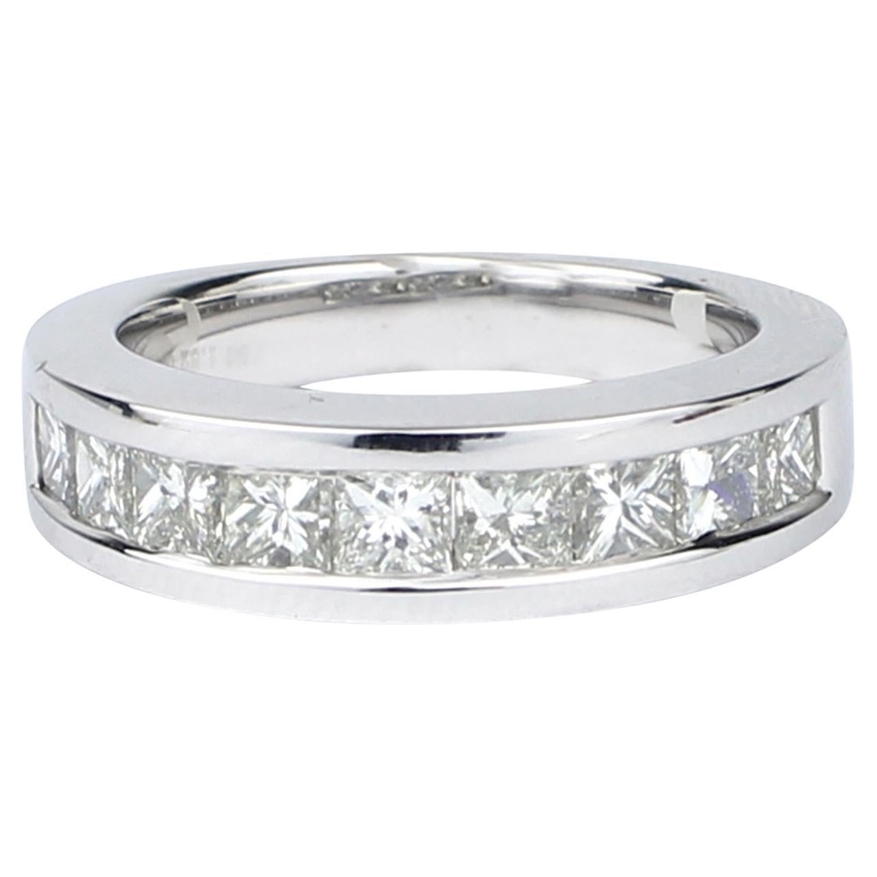 18k Gold Half Eternity Diamond Ring