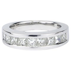 18k Gold Half Eternity Diamond Ring