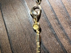 18k Gold Halskette mit Rohdiamanten 12.1 Carat und Carbon