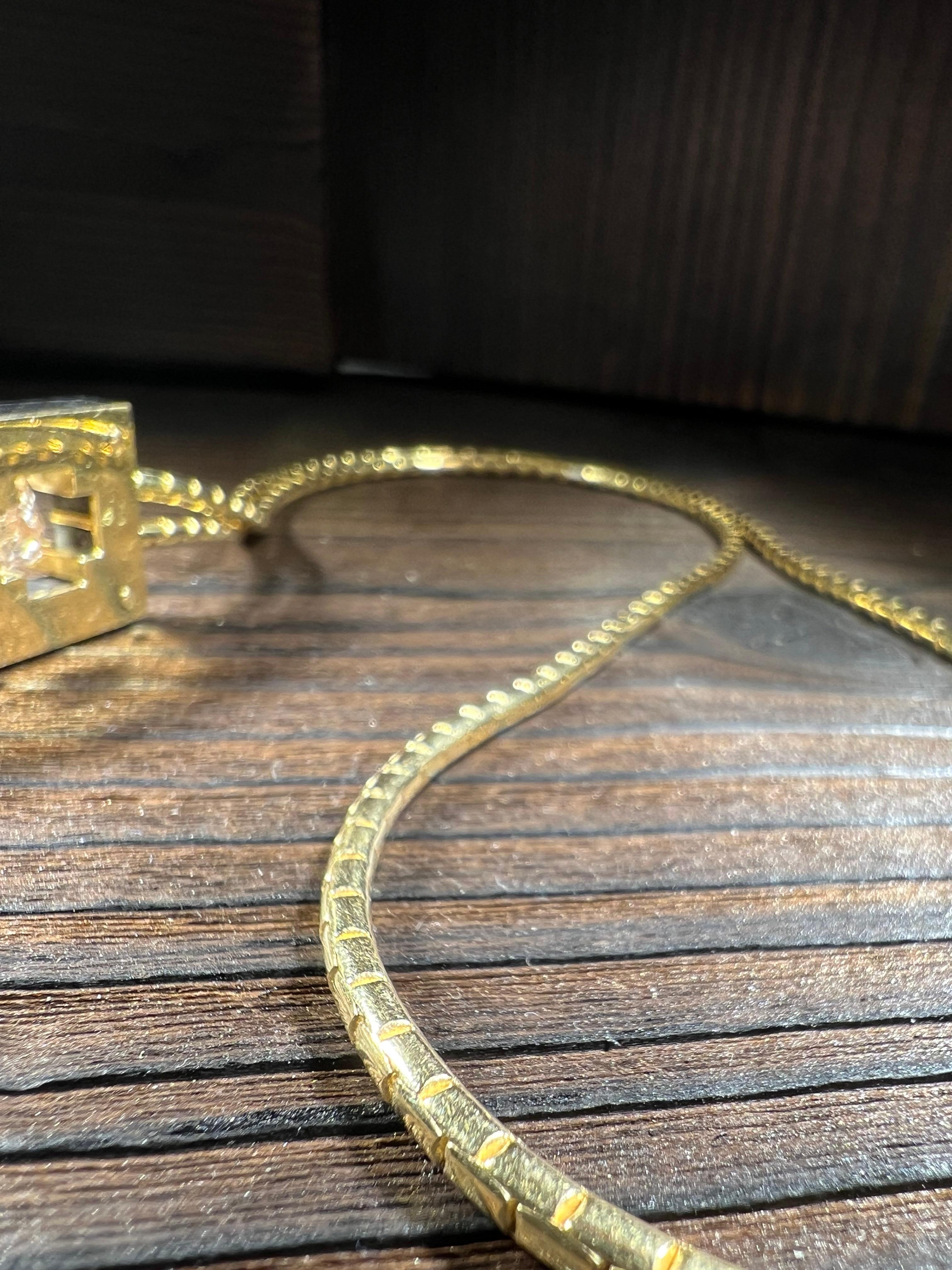 Paralume in oro 18 carati con rodianti da 12,1 carati e carbonio in vendita 2