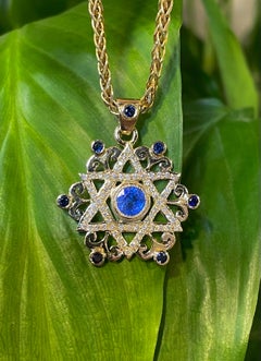 18k gold hand made star David