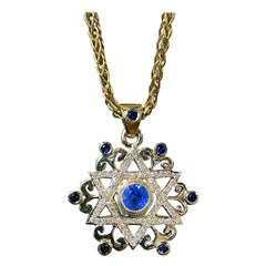 18k gold hand made star David