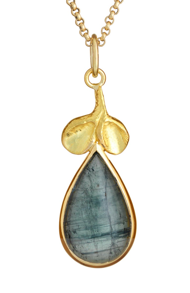 18k Gold Handmade Chain Necklace For Sale at 1stDibs