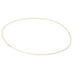 Collar de cadena de oro de 18 quilates hecho a mano