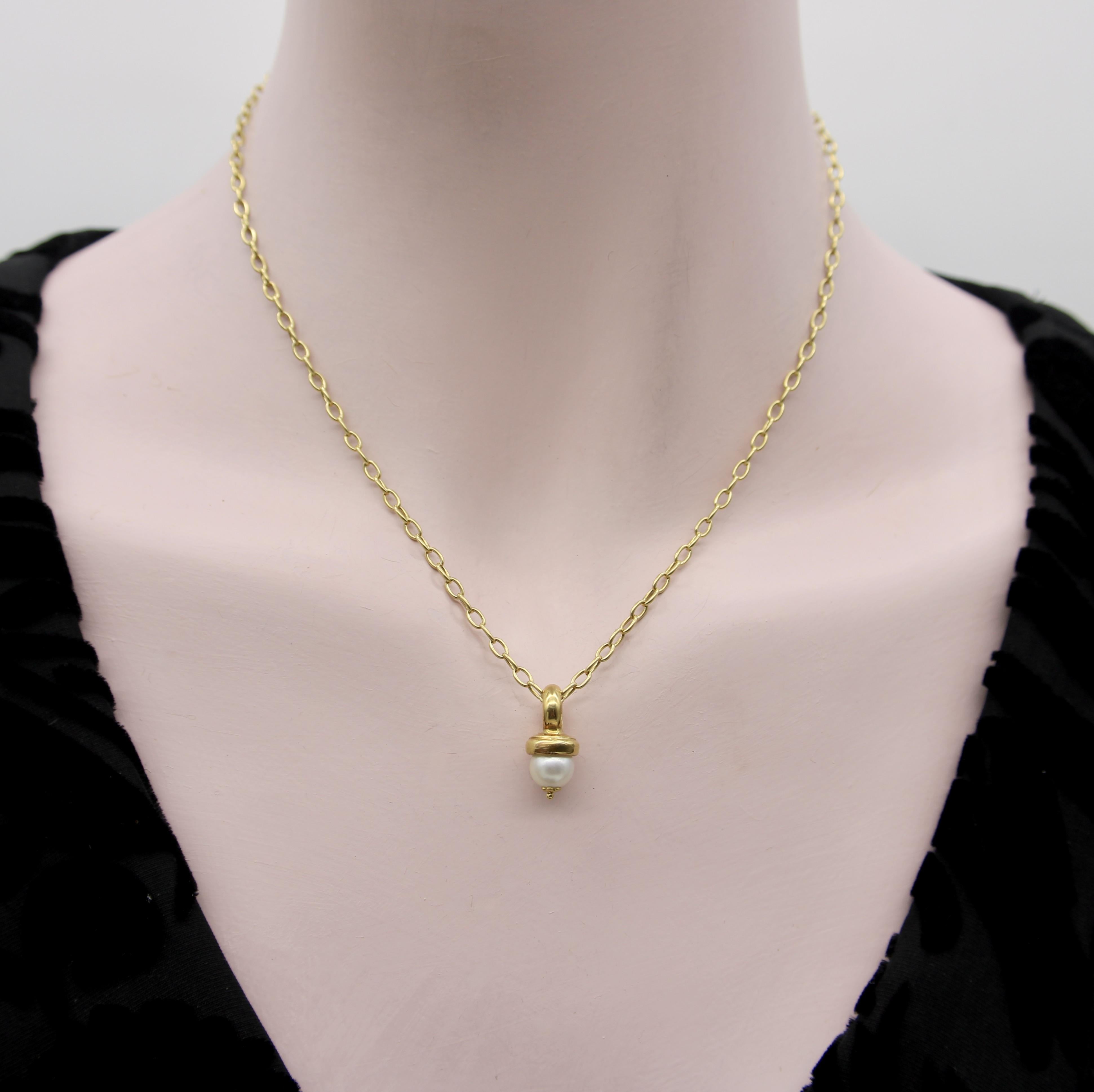 Women's or Men's 18K Gold Handmade Vintage Belcher Link Chain