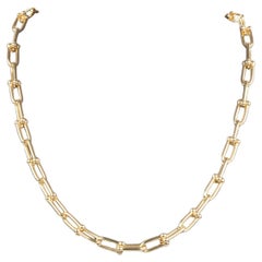 18K Gold Hardwear Link Chain Necklace 18g+ R4695