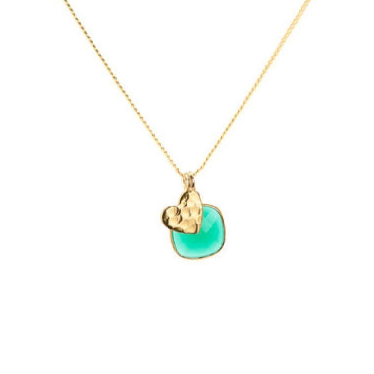 18K Gold Heart Amulet Pendant Necklace by Elizabeth Raine For Sale 2