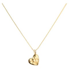18 Karat Gold Herz-Amulet-Anhänger-Halskette von Elizabeth Raine