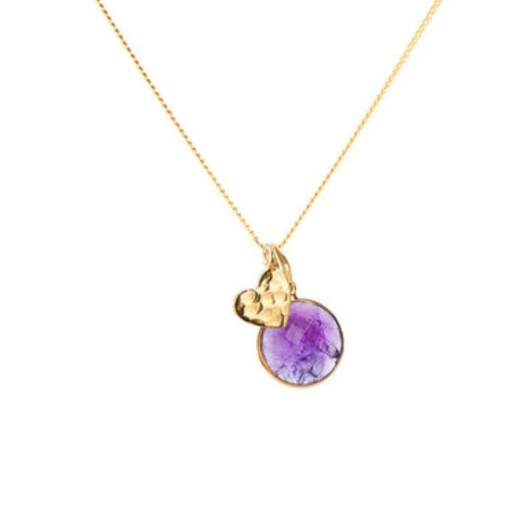 Rose Cut 18K Gold Heart Amulet + Ruby Root Chakra Pendant Necklace by Elizabeth Raine For Sale