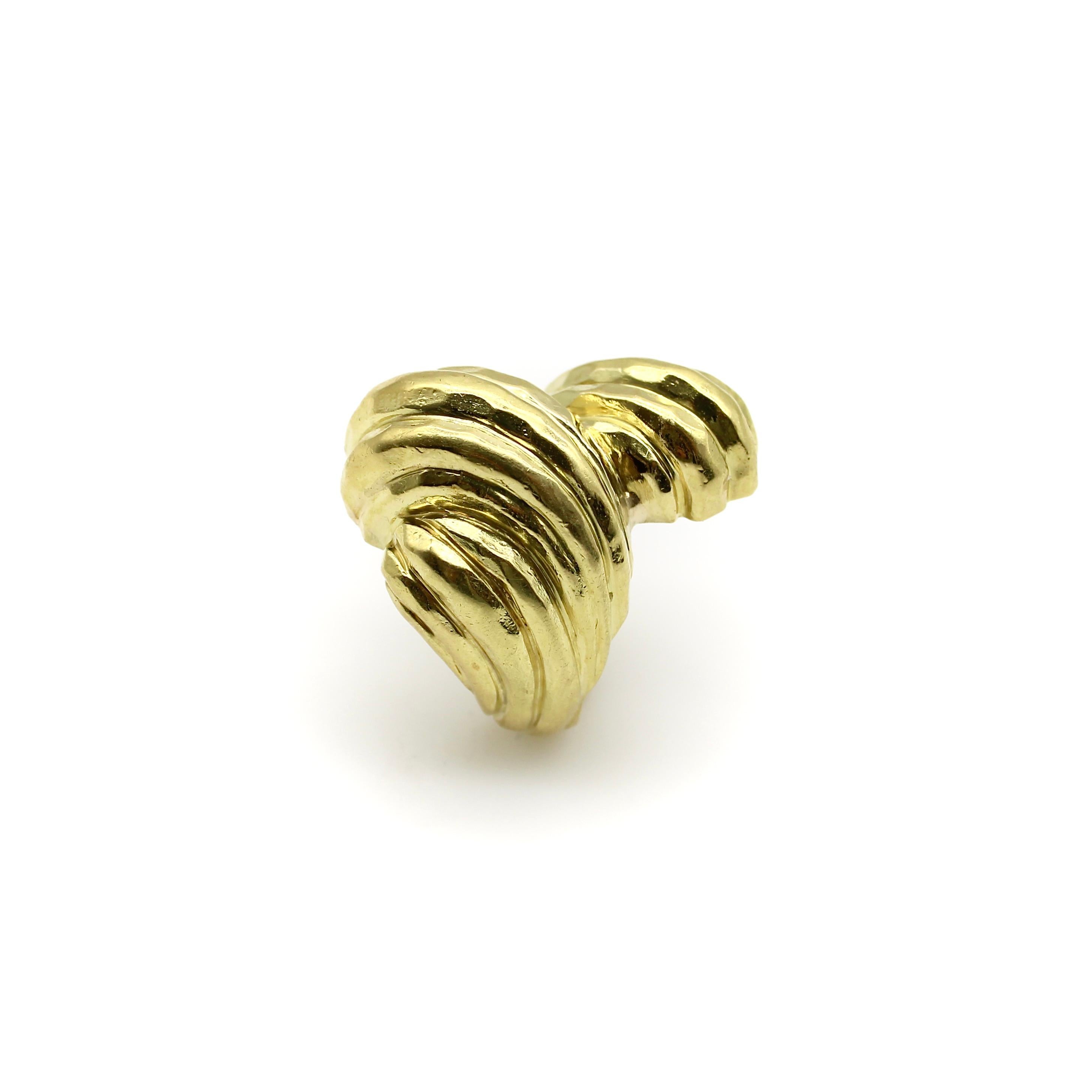 Women's or Men's 18k Gold Henry Dunay Vintage Ring For Sale