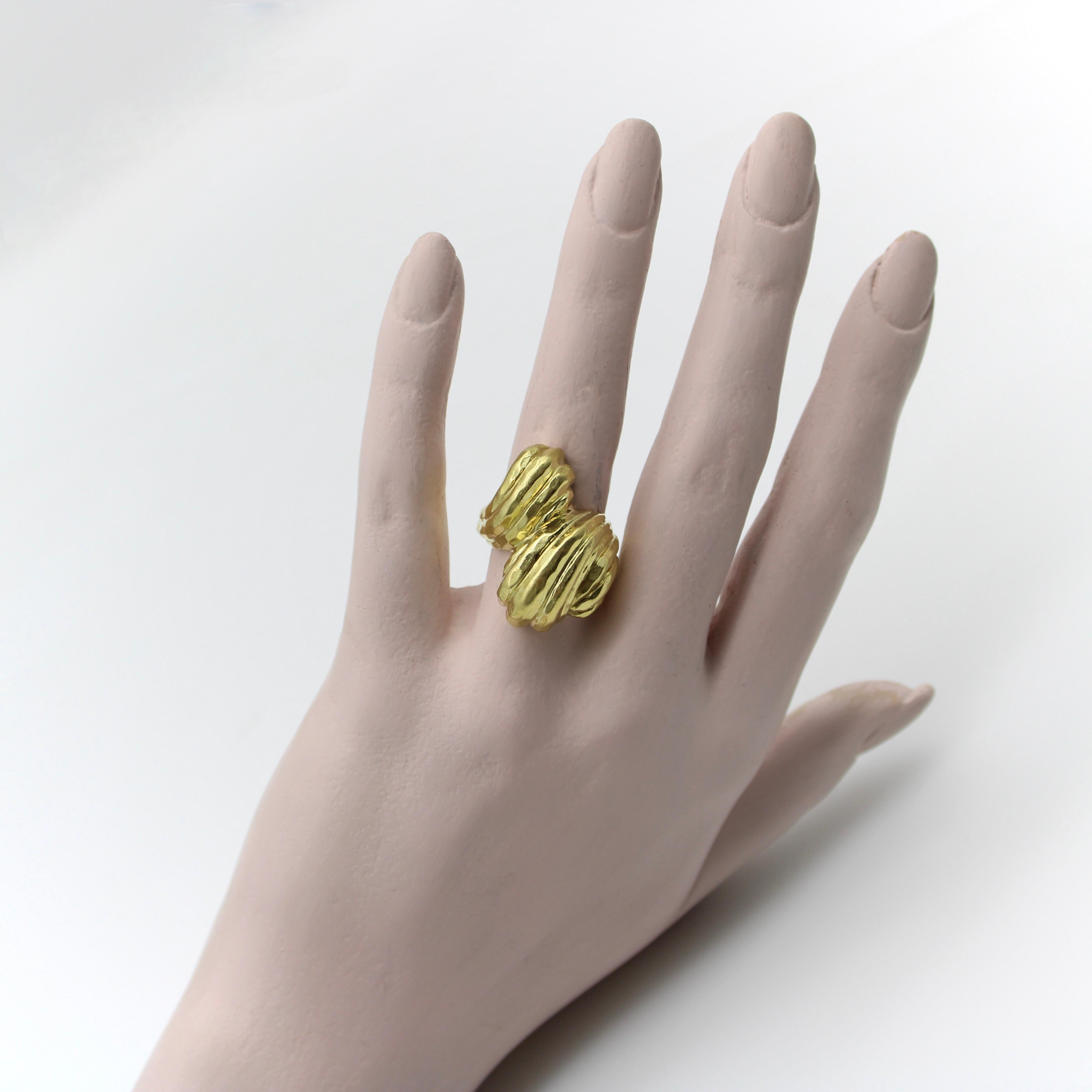 18k Gold Henry Dunay Vintage Ring For Sale 2