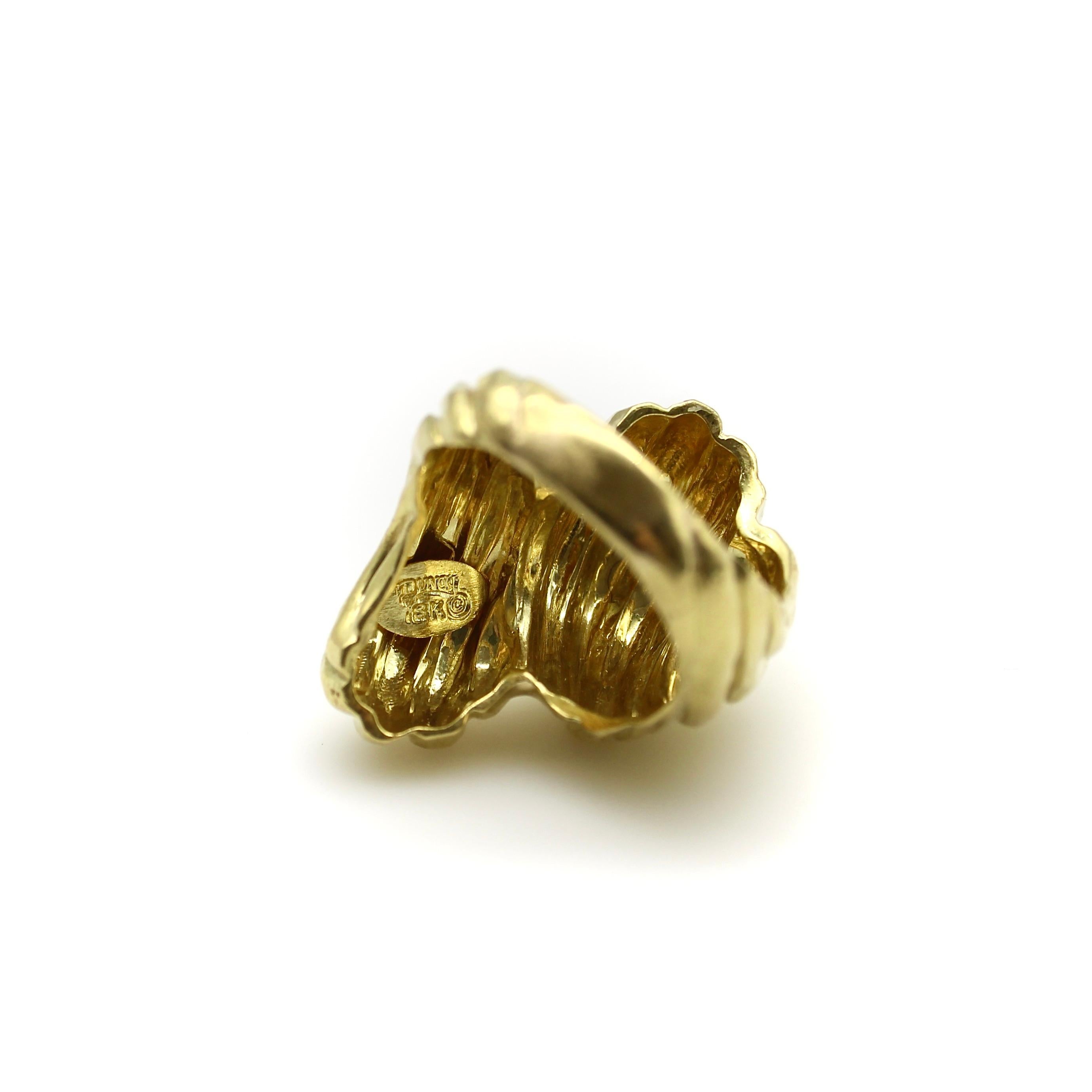 18k Gold Henry Dunay Vintage Ring For Sale 3