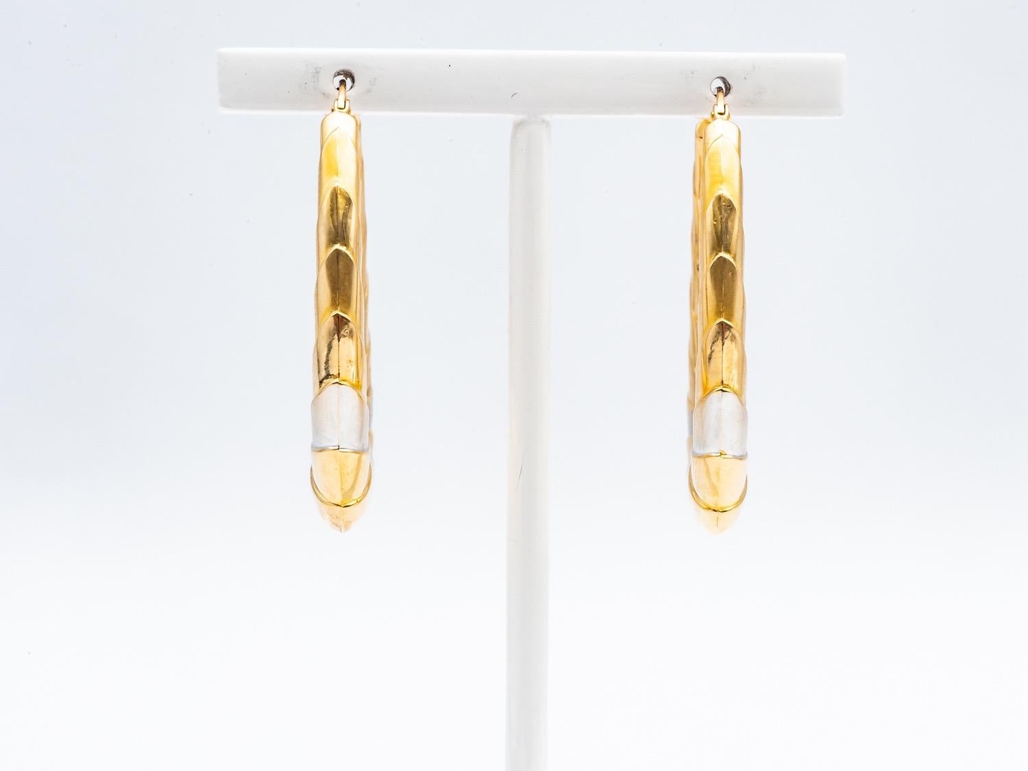 18 Karat Gold Hoop Earrings 1