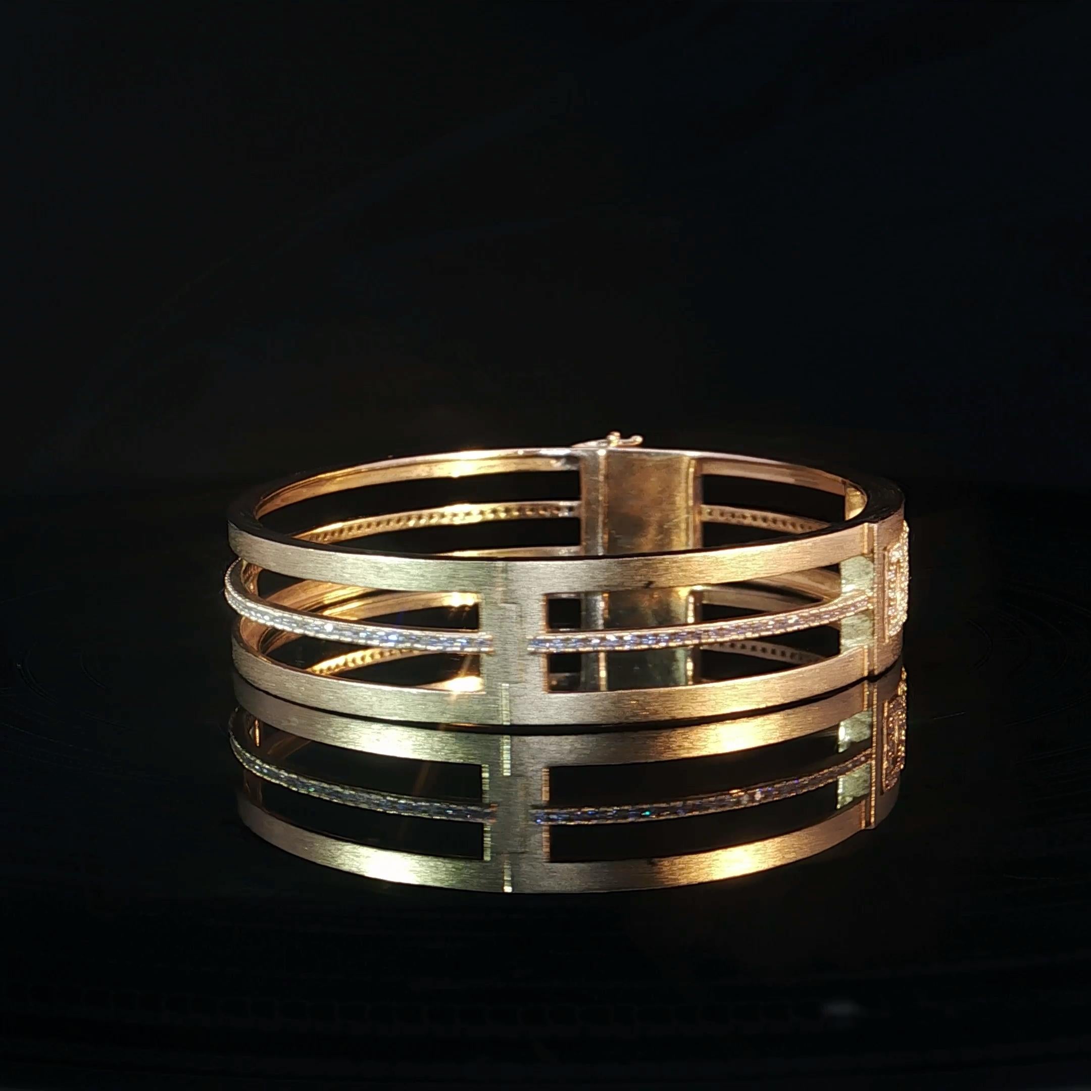 18K Gold Identity Armreif personalisiert (Zeitgenössisch) im Angebot