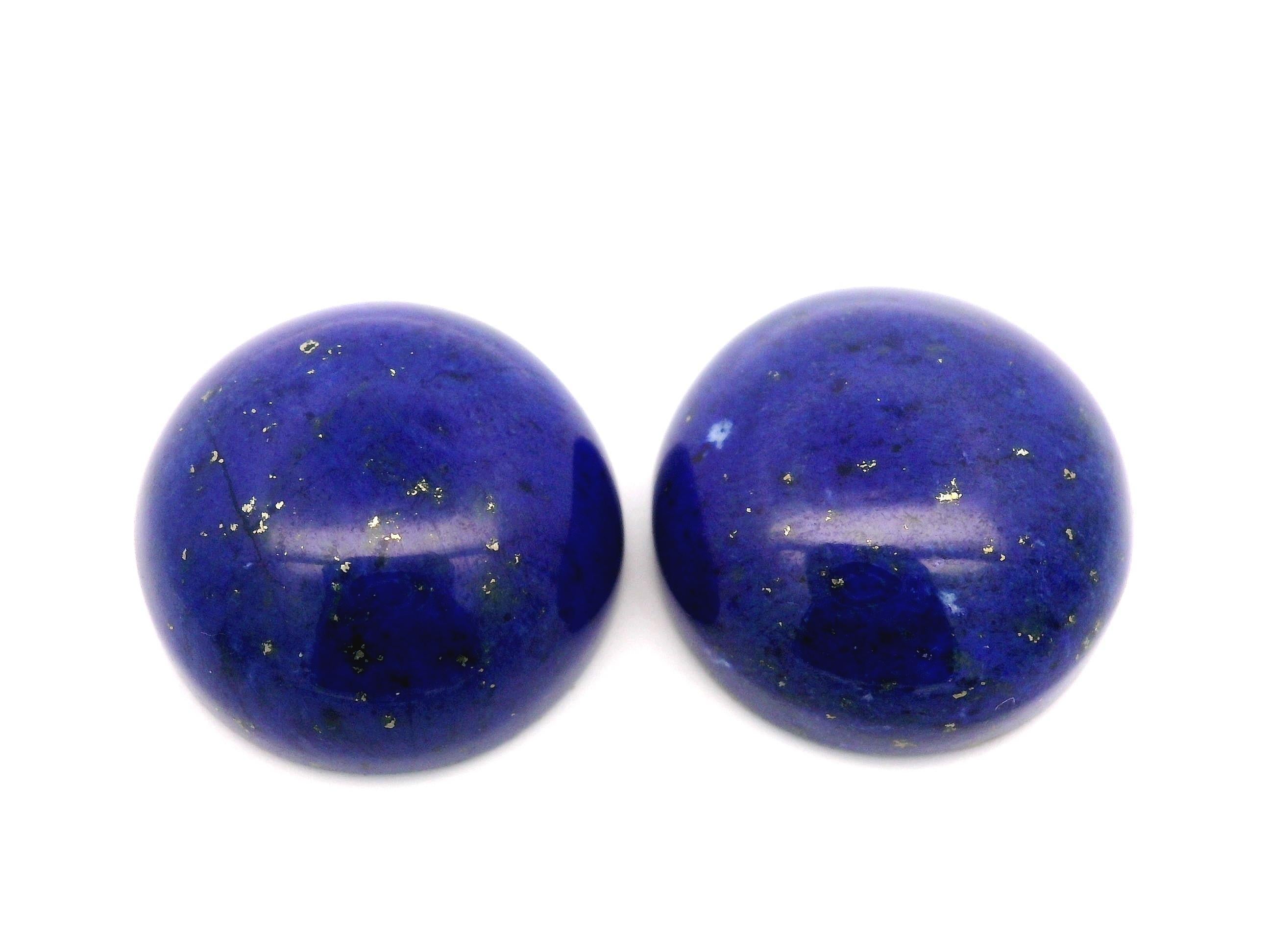 Taille ronde Boucles d'oreilles boutons interchangeables en or 18 carats, multi-pierres et diamants, corail, onyx et lapis en vente