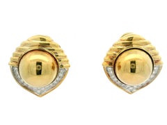18 Karat Gold austauschbare Multi Stones & Diamant-Ohrringe mit Knopfleiste Lapis Koralle Onyx