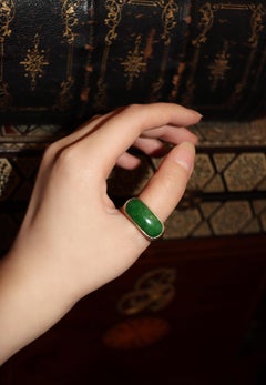 18K Gold Jadeite Ring