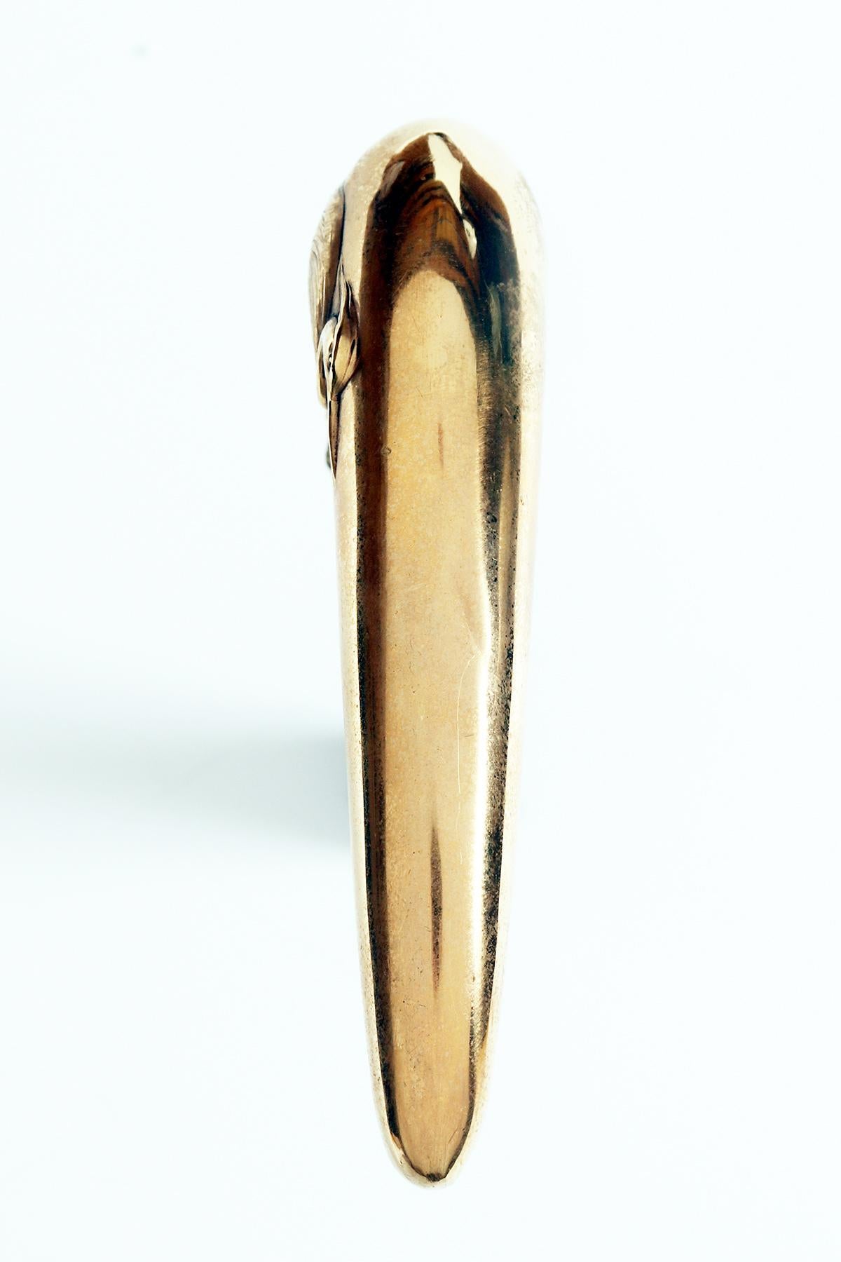 Joya de oro de 18 quilates Bastón que representa una garza, de Plisson y Hartz, París 1900. en venta 3