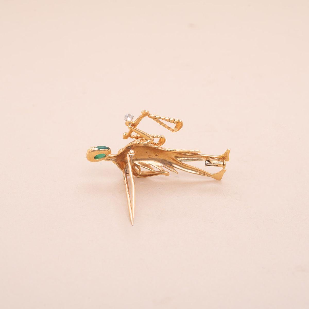 lady justice brooch