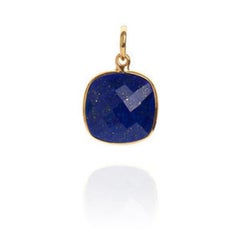 18K Gold Lapis Lazuli Third Eye Chakra Pendant Necklace by Elizabeth Raine
