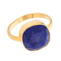 18K Gold Lapis Lazuli Third Eye Chakra Ring, by Elizabeth Raine