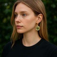 18 Karat Gold Große grüne Prasiolith-Tropfen-Ohrringe aus der Kollektion Ippolita Lollipop