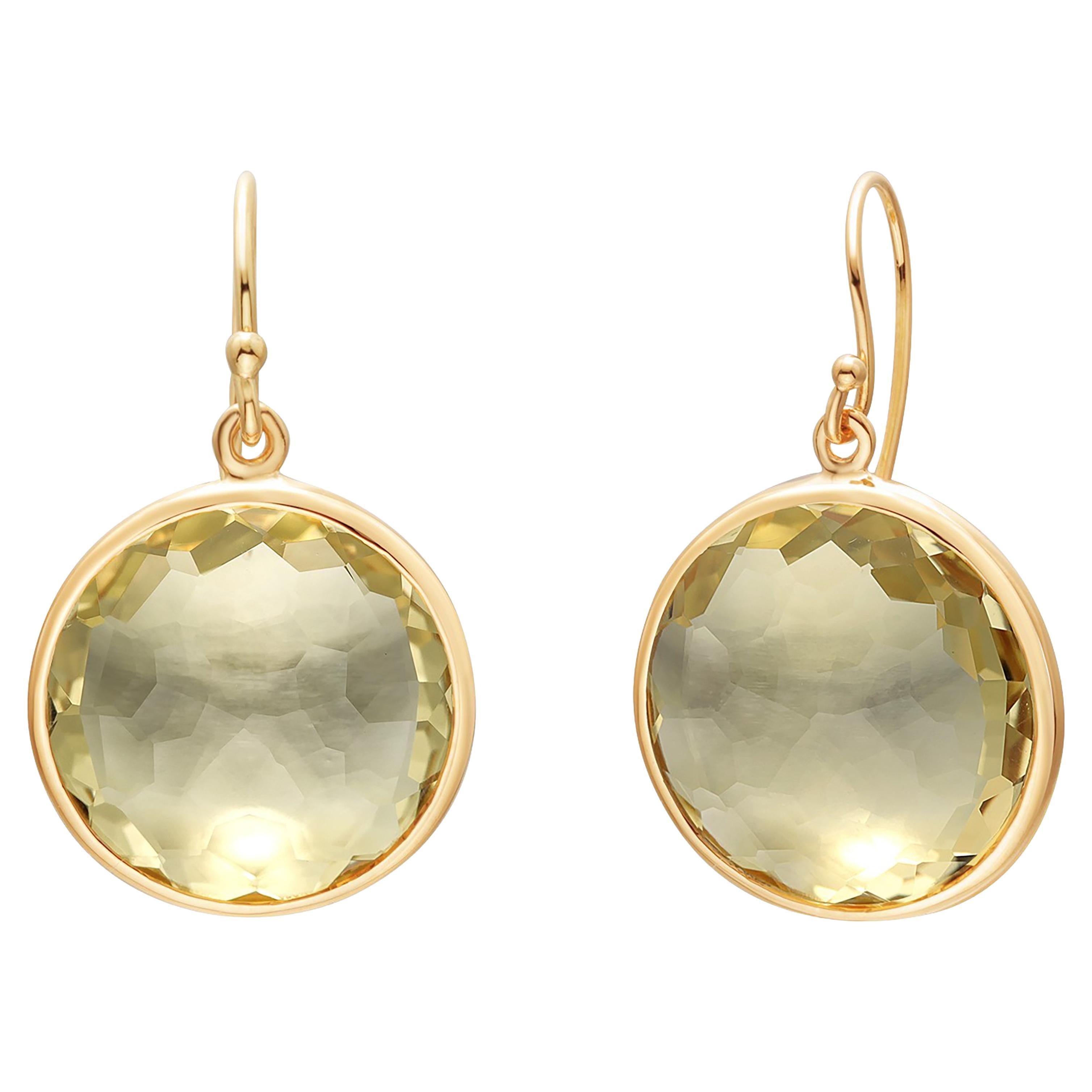 Orecchini pendenti in oro 18K con Greene & Greene della Collection'S di Ippolita