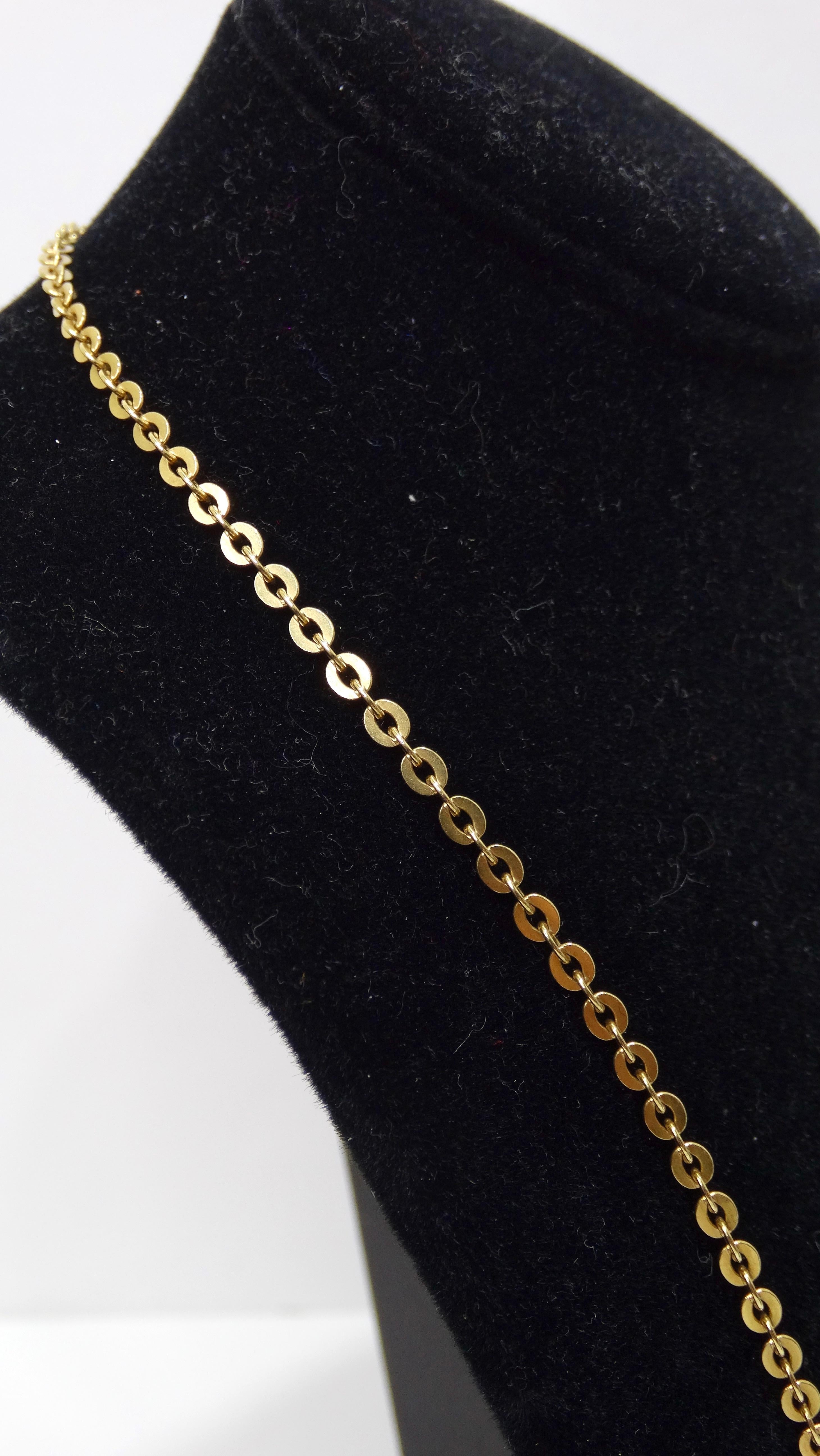 18k Gold Link Necklace For Sale 1