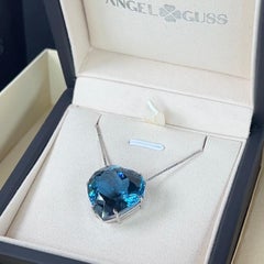 18K Gold London Topaz Necklace (Substantial Gold Weight)