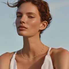 18K Gold Loose Coil Obsidian Necklace -by Bombyx House