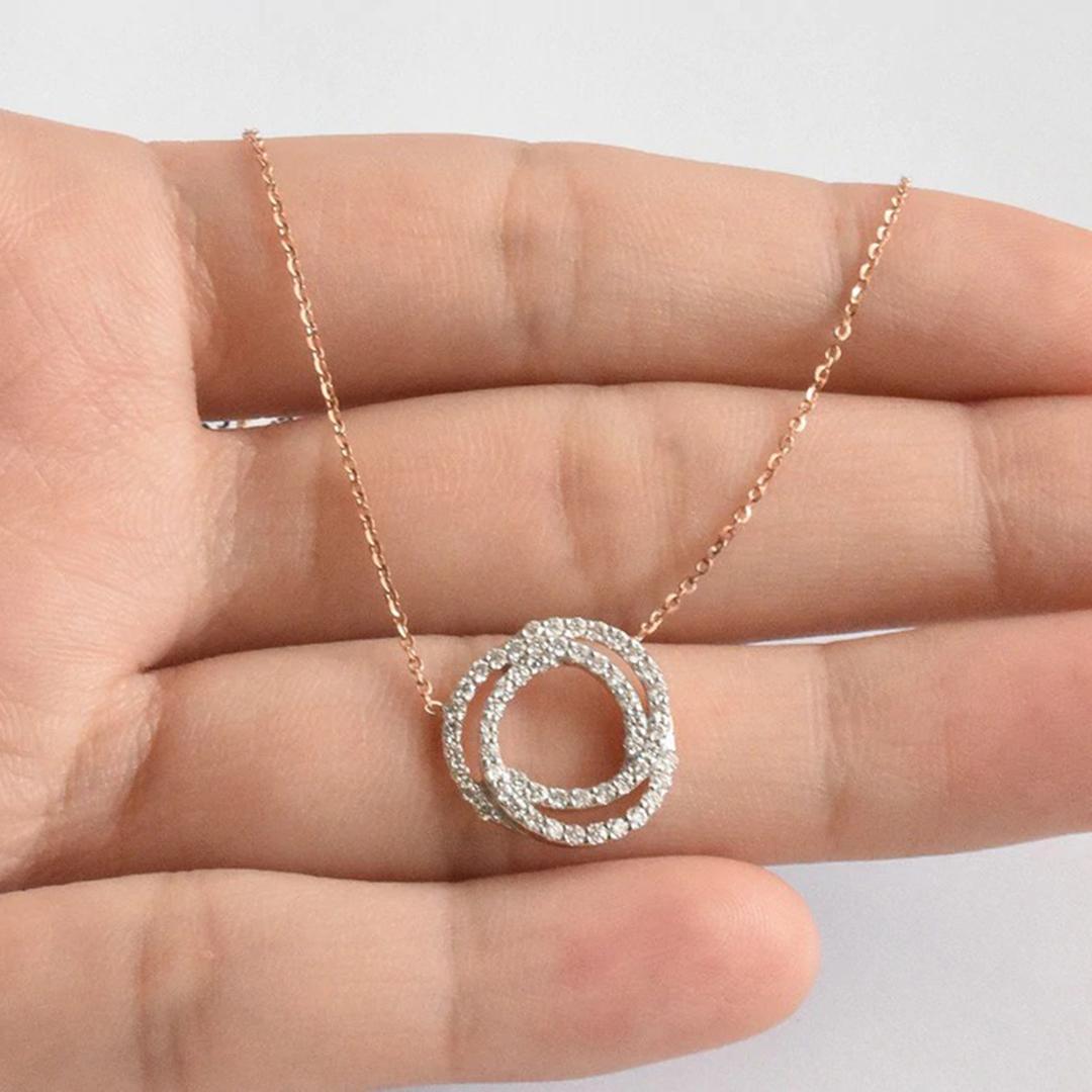 Delicate Minimal Necklace made of 18k solid gold available in three colors of gold, White Gold / Rose Gold / Yellow Gold

Natural genuine round cut diamond, each diamond is hand selected by me to ensure quality and set by a master setter in our