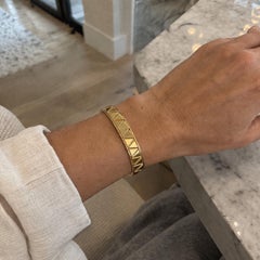 Pulsera Marina B. Triangoli de oro de 18 quilates