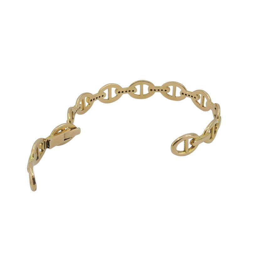 18k Gold Mariner Diamond Cuff Bracelet For Sale 1