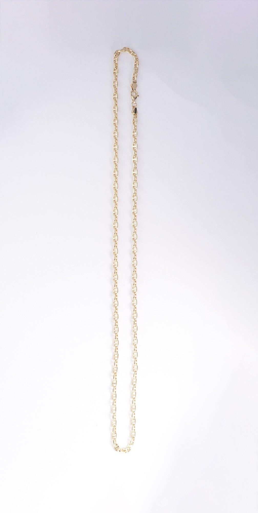 Collier à maillons en or 18K Marin 19.75