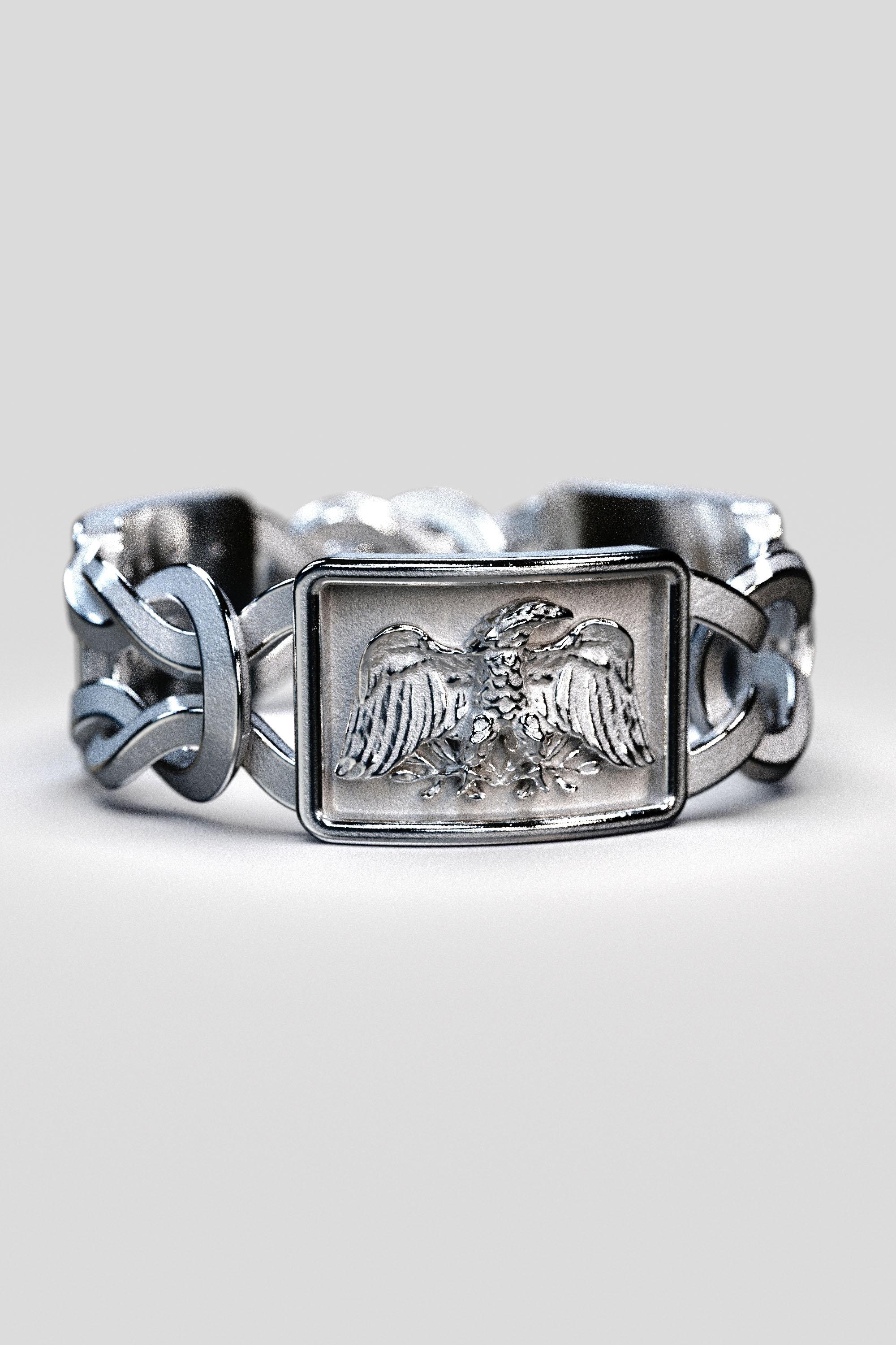 For Sale:  18k Gold Men's Ring - Handcrafted in Italy by Oltremare Gioielli, Made to Order 11