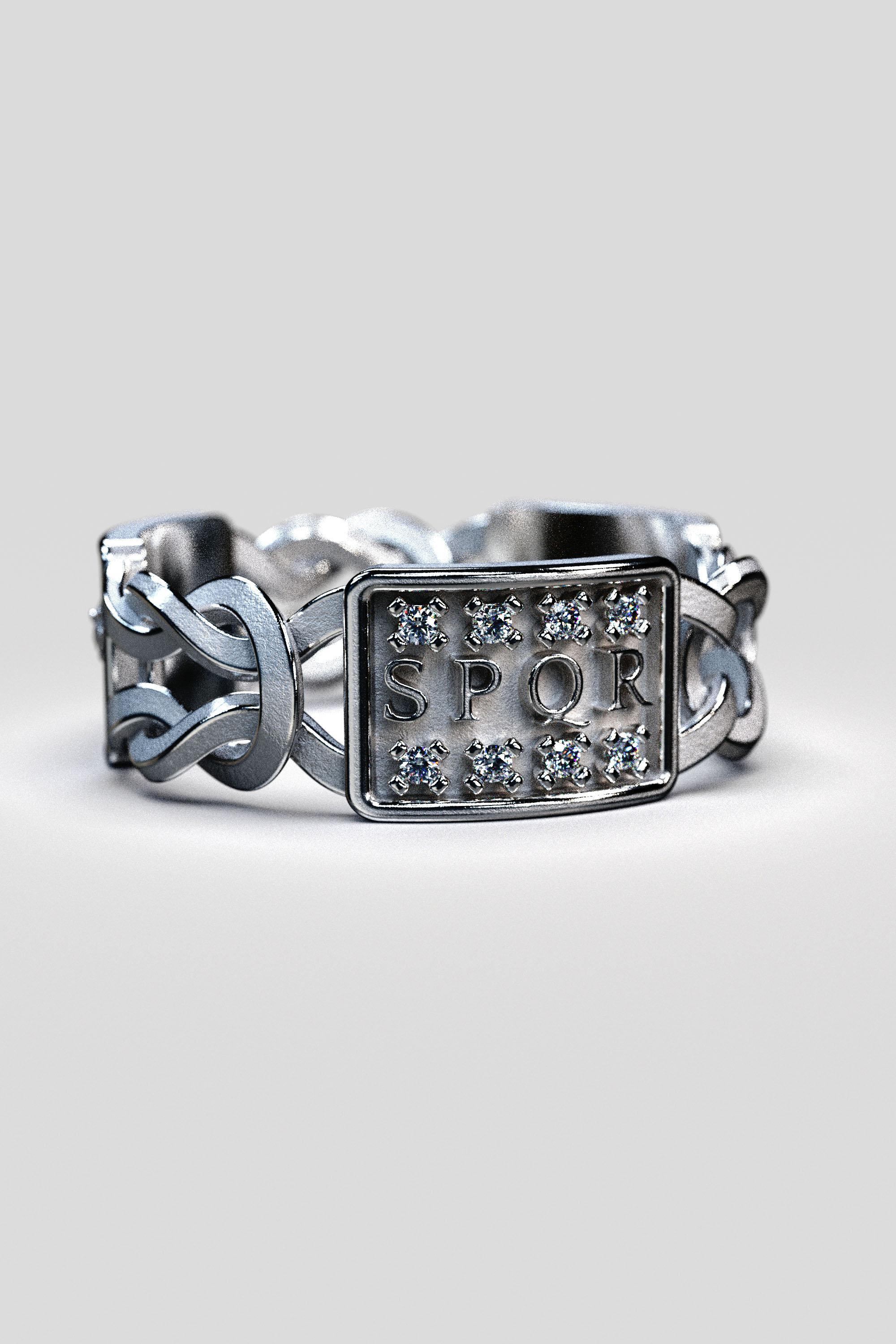 For Sale:  18k Gold Men's Ring - Handcrafted in Italy by Oltremare Gioielli, Made to Order 12