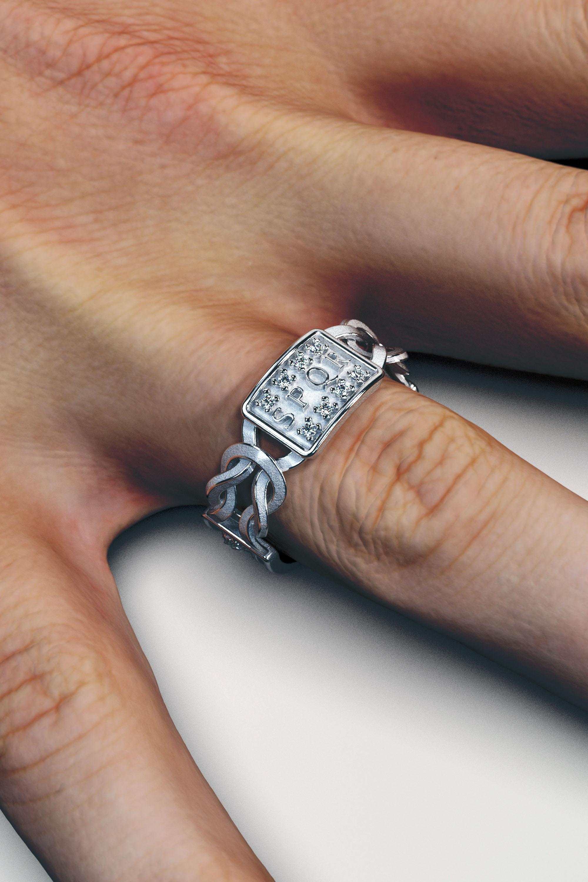 For Sale:  18k Gold Men's Ring - Handcrafted in Italy by Oltremare Gioielli, Made to Order 5