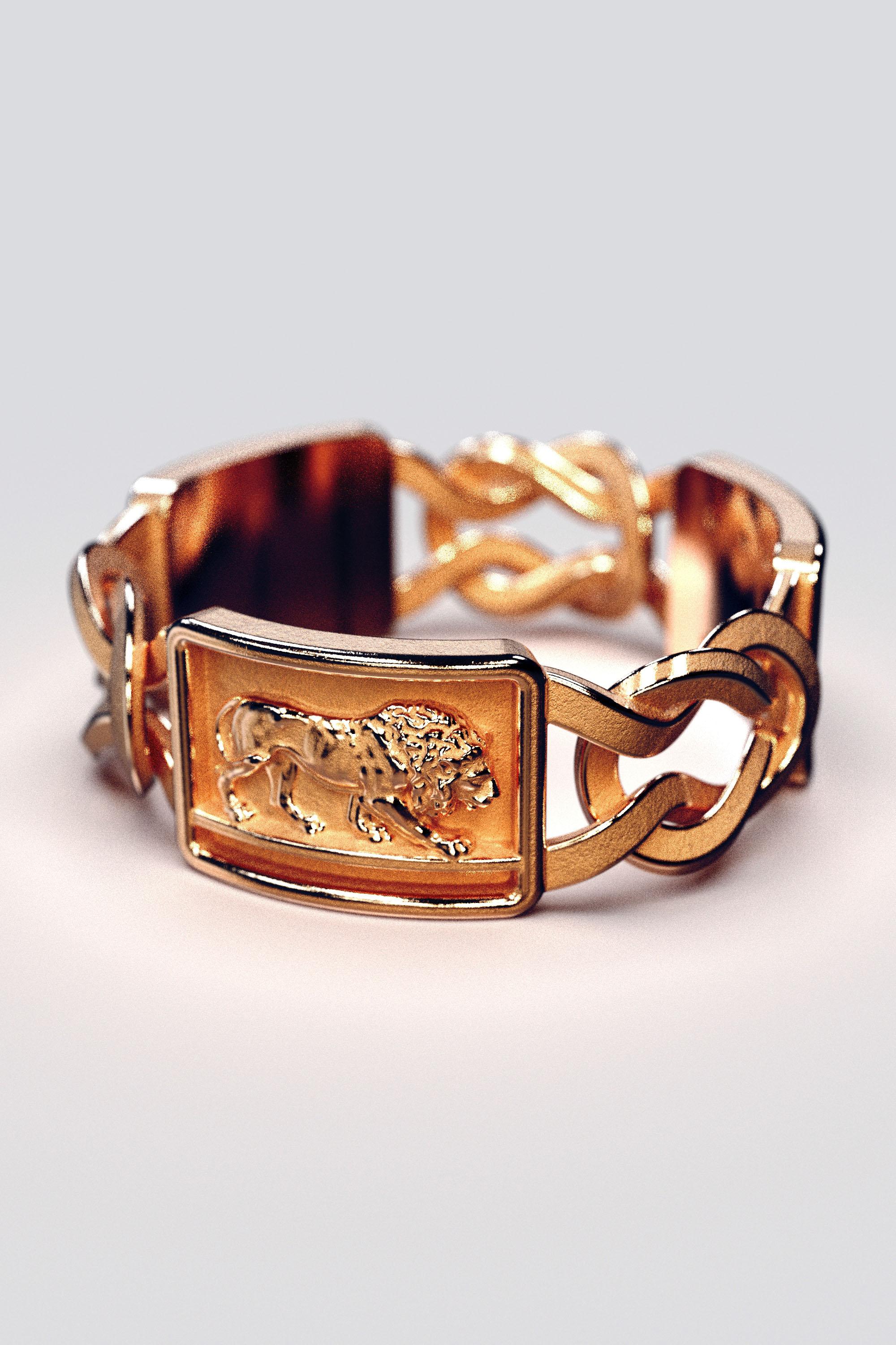 For Sale:  18k Gold Men's Ring - Handcrafted in Italy by Oltremare Gioielli, Made to Order 9