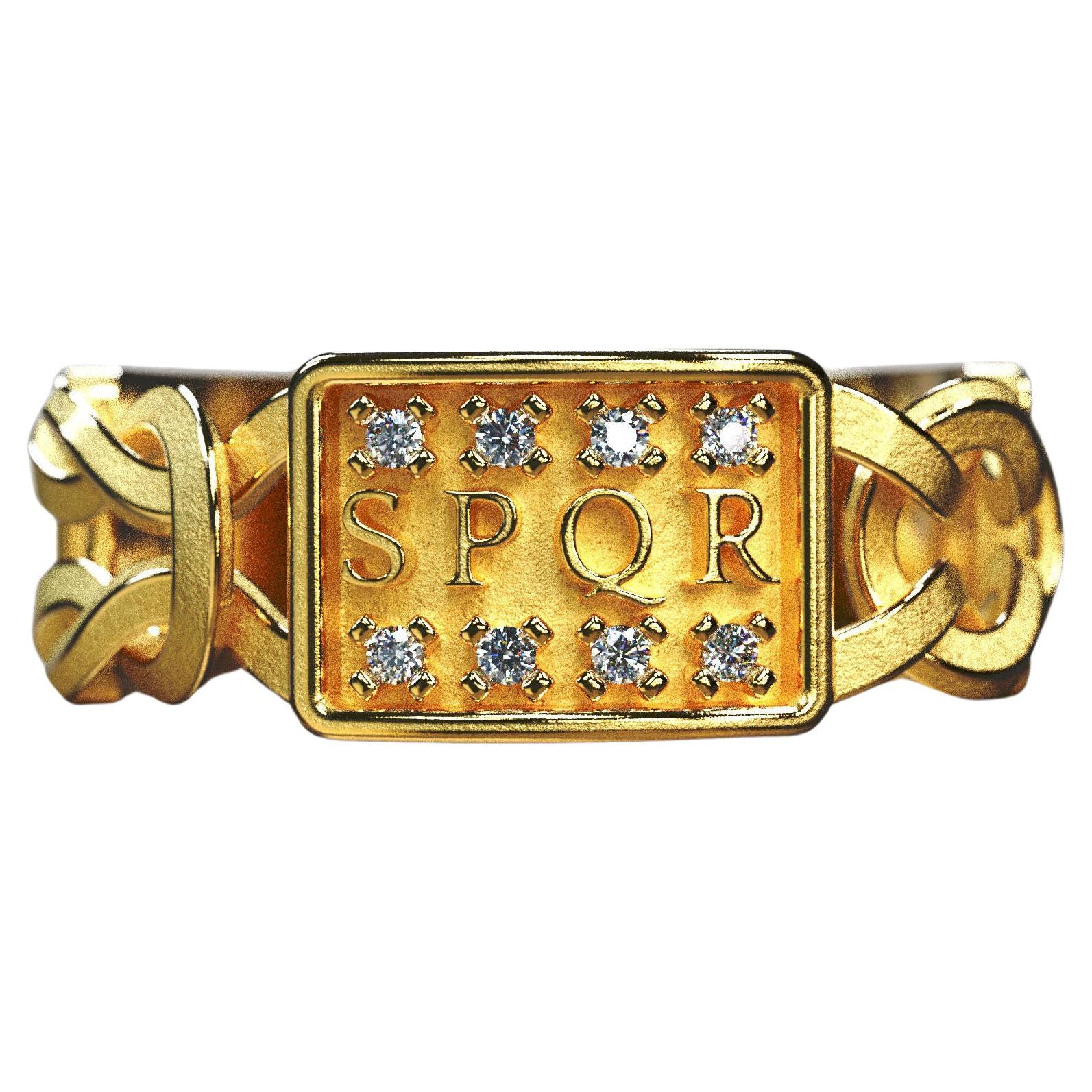 Anillo de oro de 18 quilates para hombre - Hecho a mano en Italia por Oltremare Gioielli, por encargo