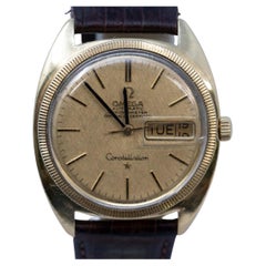 Retro 18k Gold Men's Watch Omega Constellation Chronometer